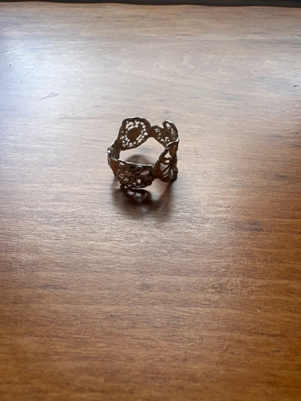 Silver lace ring from Middaia